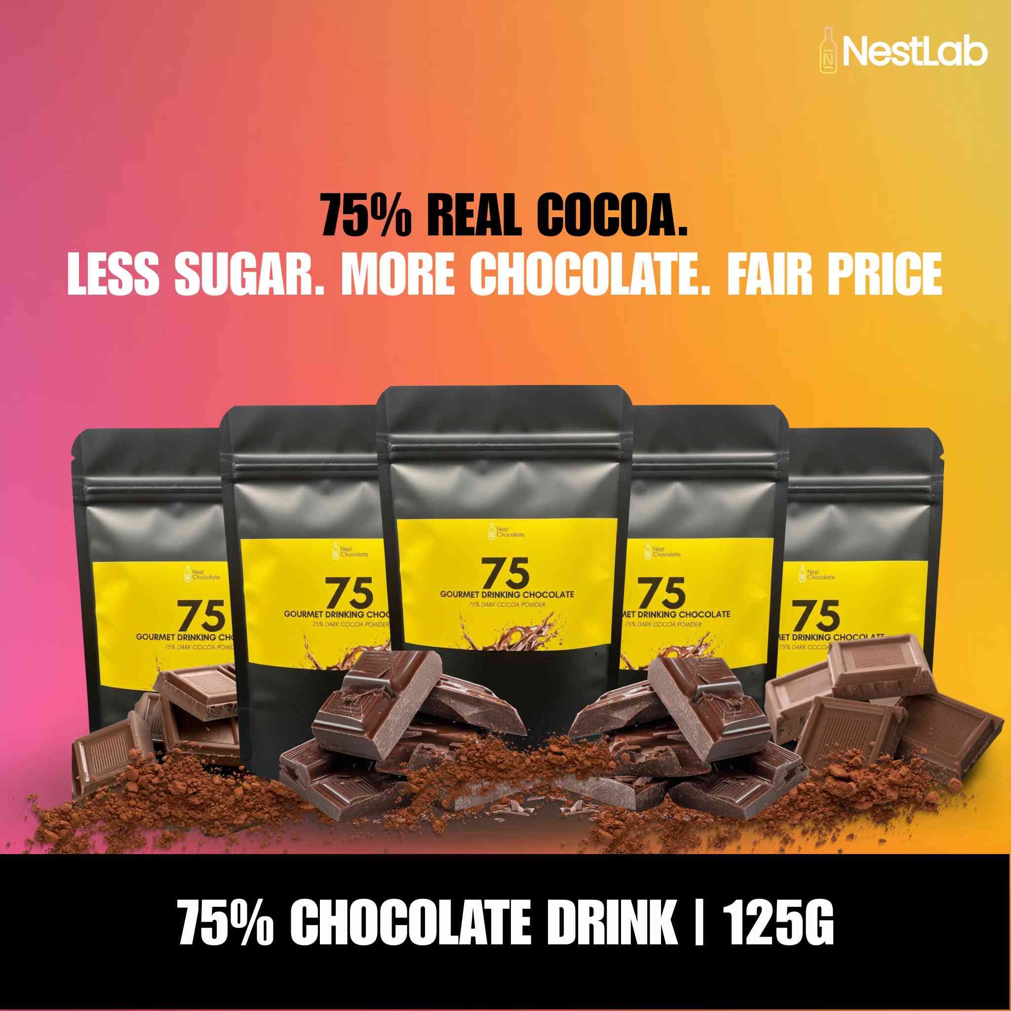 75%Dark Chocolate Drink