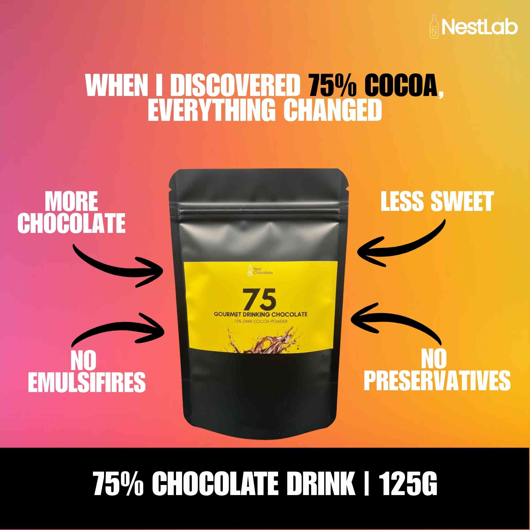 75%Dark Chocolate Drink