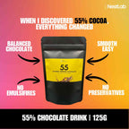 55% & 75%Dark Chocolate Drink