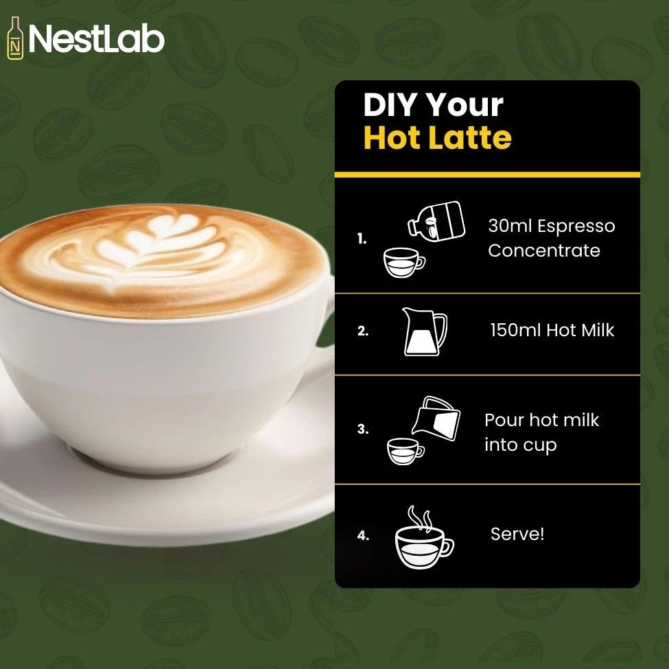 350ml Bottle Pati Espresso Coffee - DIY Your Cafe Grade Latte at Home | 100% Arabica Premium Coffee