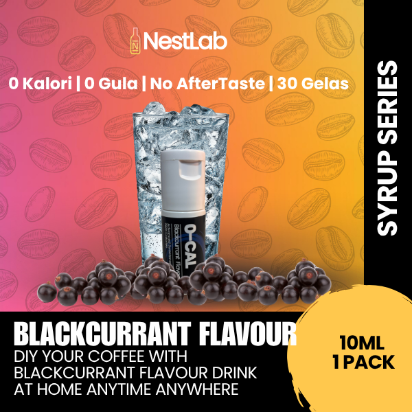 Nestlab - Zero Gula Sweetener Flavor - Pengganti Gula Putih Berperisa Buah Tiada Kalori - 10ml
