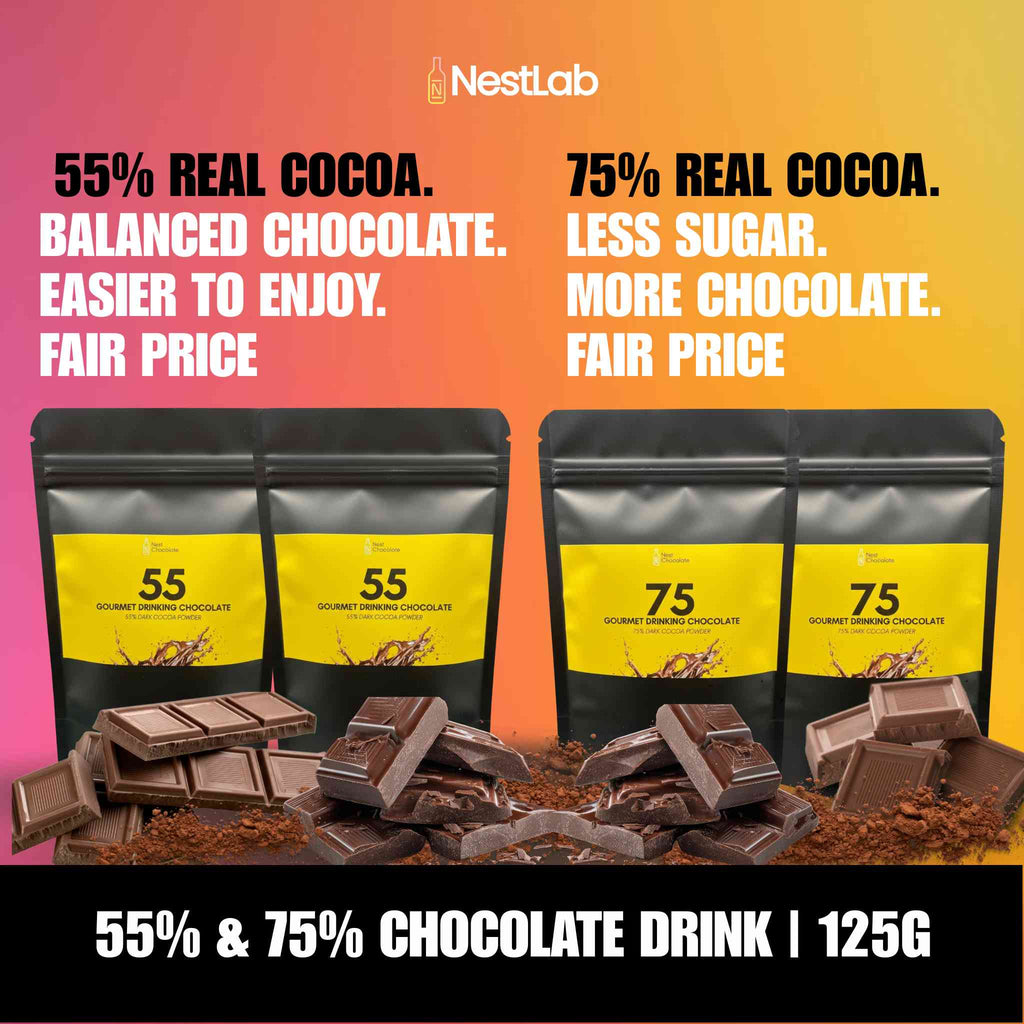 55% & 75%Dark Chocolate Drink