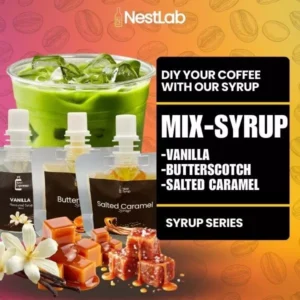 100ml Flavoured Syrup - DIY your cafe grade latte with Flavoured Syrup | Vanilla, Butterscotch, Salted Caramel
