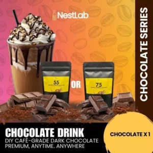 75% or 55% Dark Cocoa Chocolate Drink | DIY Your Cafe Grade Premium Chocolate Anytime Anywhere