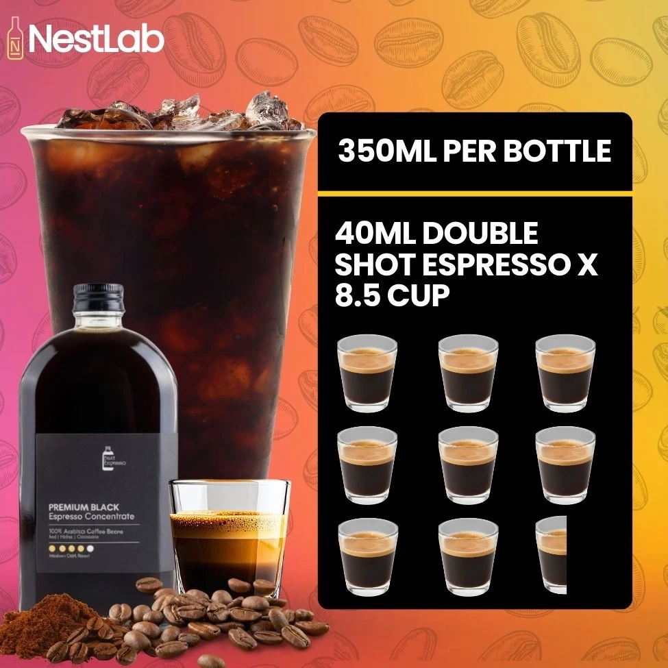 350ml Bottle Pati Espresso Coffee - DIY Your Cafe Grade Latte at Home | 100% Arabica Premium Coffee - Image 2
