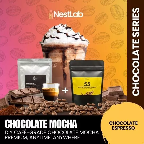 Chocolate Mocha - DIY Your Chocolate Mocha at Home with Nestlab | 100% Arabica coffee & 55% or 75% Choco - Image 3