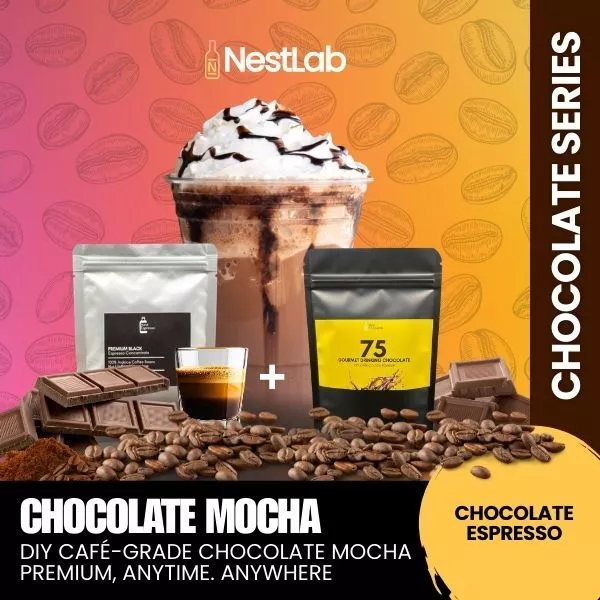 Chocolate Mocha - DIY Your Chocolate Mocha at Home with Nestlab | 100% Arabica coffee & 55% or 75% Choco - Image 2