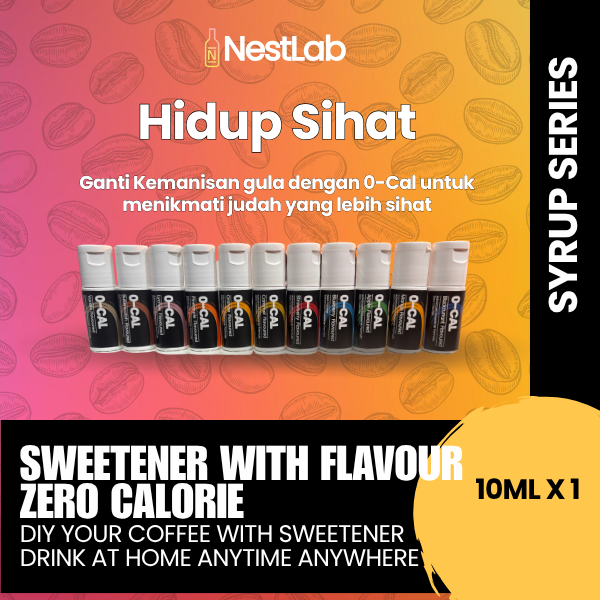 Nestlab - Zero Gula Sweetener Flavor - Pengganti Gula Putih Berperisa Buah Tiada Kalori - 10ml - Image 4