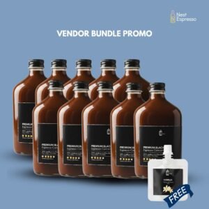 10x Espresso Concentrate in Bottle - with Free Syrup | 350ml x10