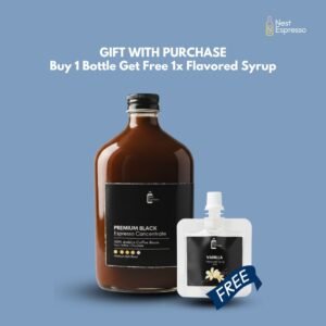 1x Espresso Concentrate in Bottle - with Free Syrup | 350ml