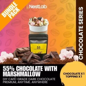 55% Chocolate Latte + Marshmallow Topping | DIY Your Chocolate Latte Anywhere Anytime